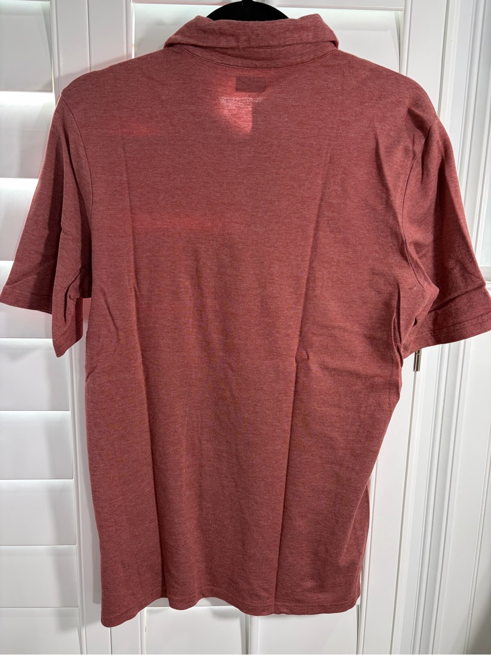 Joseph Abboud Heathered Brick Red Polo (M) - Picture 4 of 5
